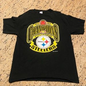 Vintage pittsburgh steelers t shirt L